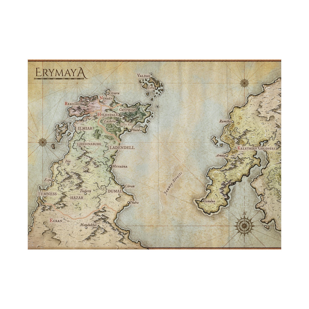 Map of Erymaya - Matte Horizontal Poster