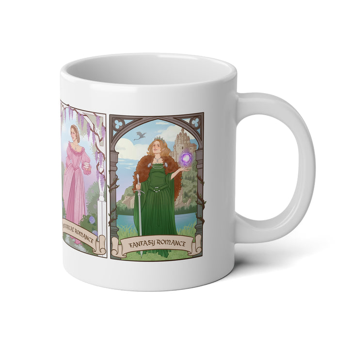 4 Romance Genres - Jumbo Mug, 20oz