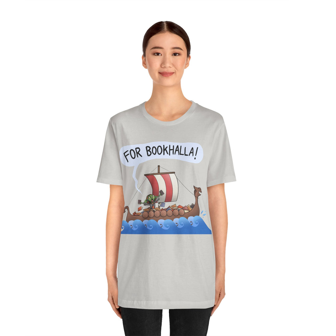 Sailing for Bookhalla - Unisex Jersey Short Sleeve Tee