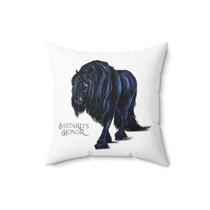 Lleuad the Kelpie - Spun Polyester Square Pillow