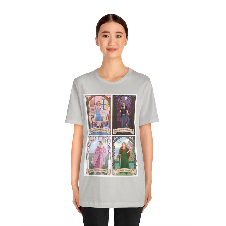 4 Romance Genres - Unisex Jersey Short Sleeve Tee
