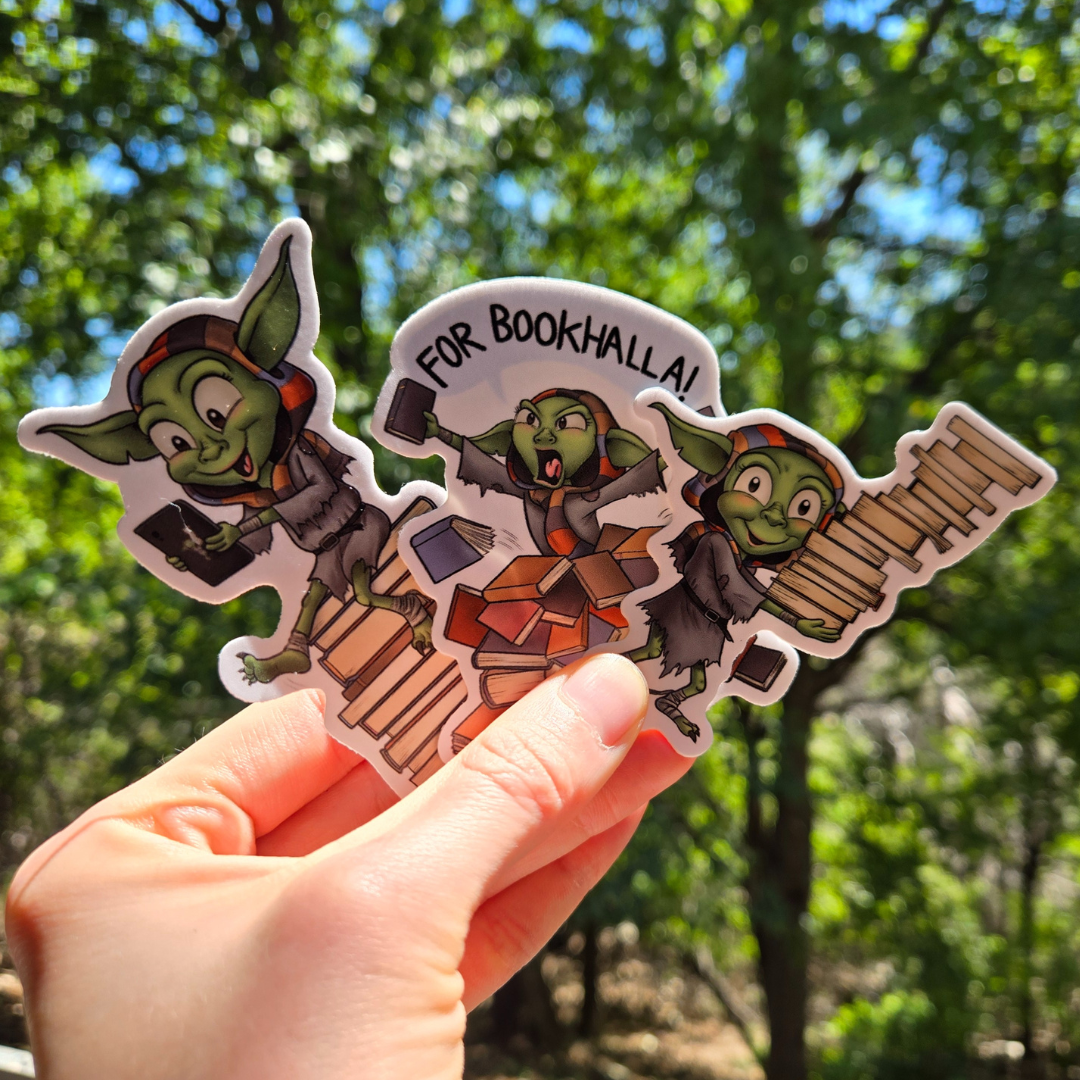 Book Goblin - Vinyl Sticker Pack