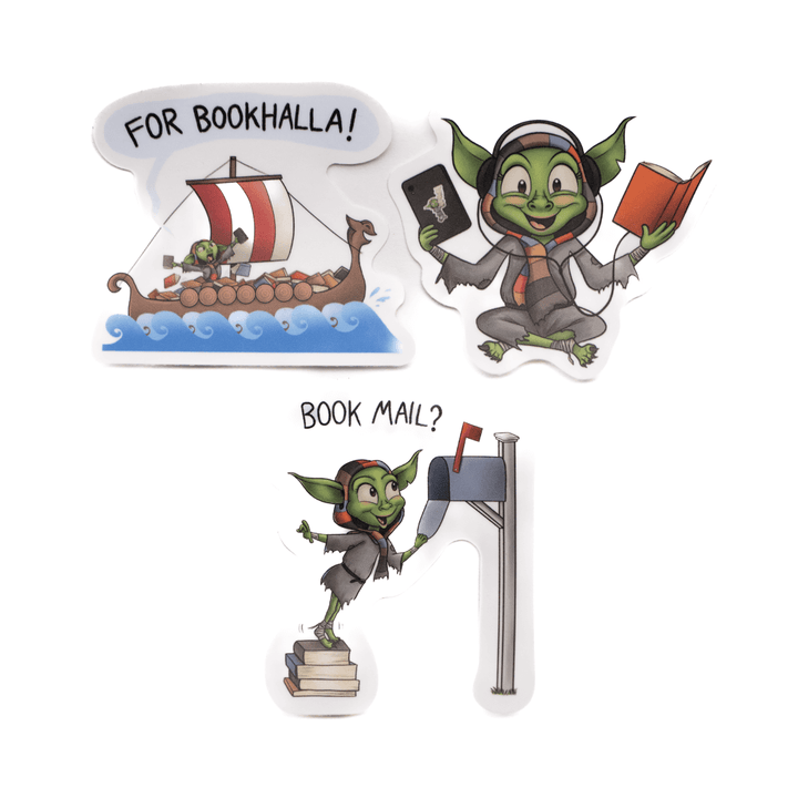 Book Goblin - Vinyl 3-Sticker Pack