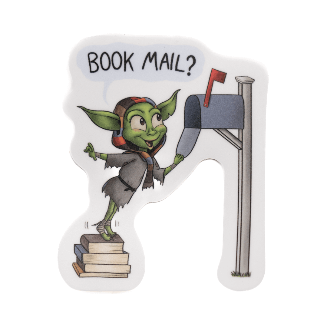 Book Mail? Book Goblin - Vinyl Sticker