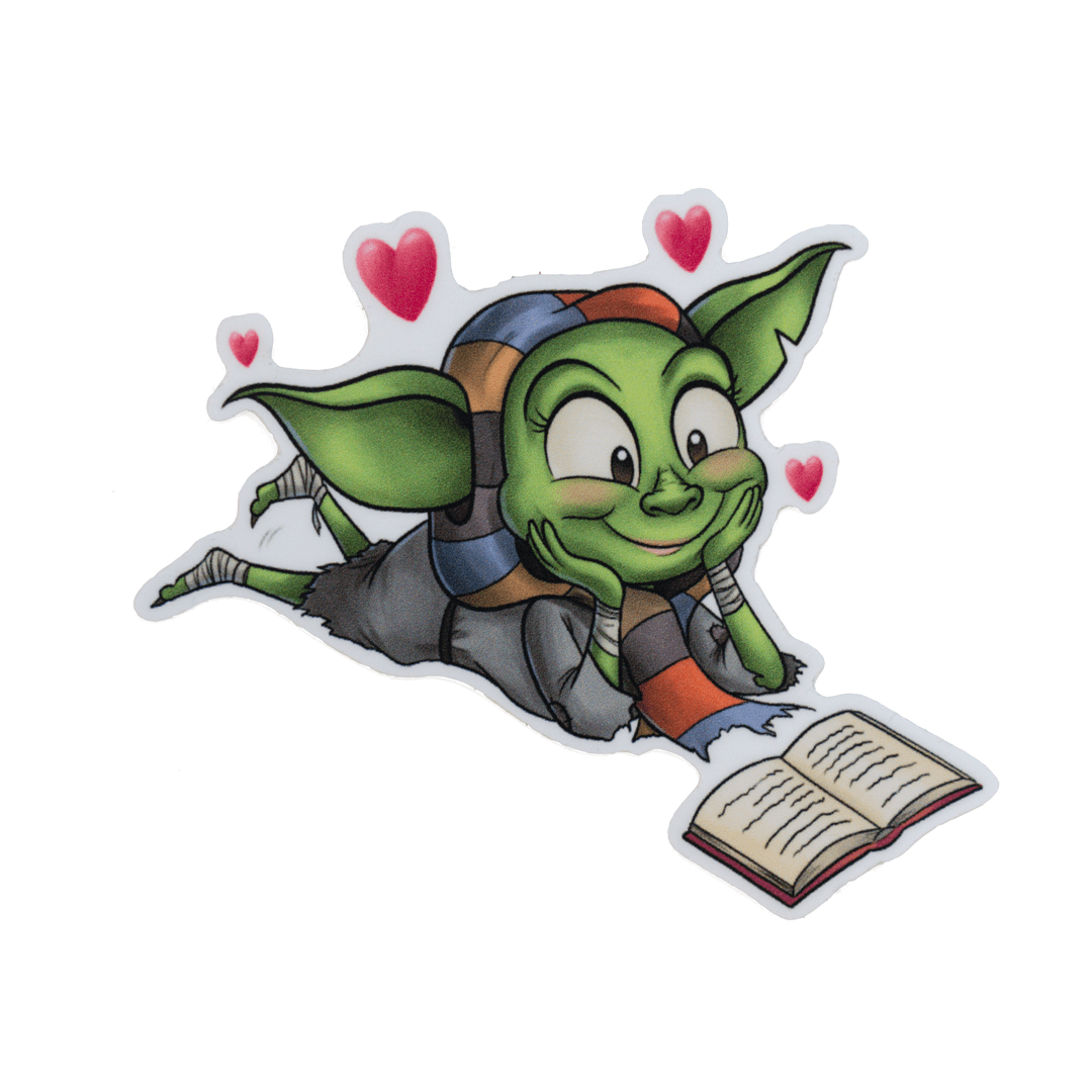 Book Goblin - Vinyl 9-Sticker Pack